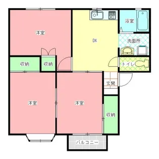 パークロイヤルB棟【2階】の間取り