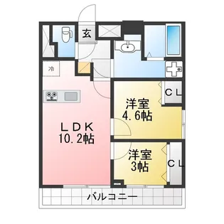 Alivis篠崎【6階】の間取り