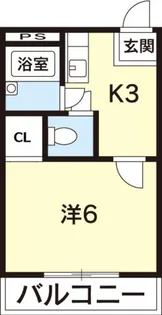 長野ハイツ【4階】の間取り