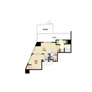 カインドステージ高輪台【1階】の間取り