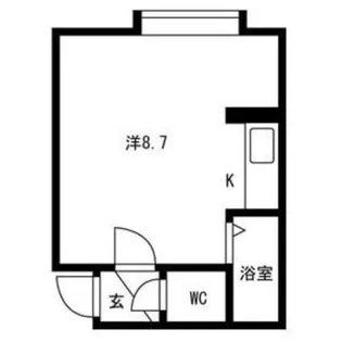シティーハイム八軒A【2階】の間取り