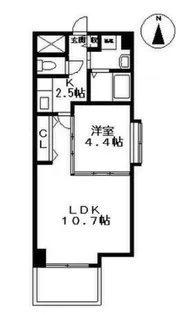 ベル・プラウド名駅【4階】の間取り
