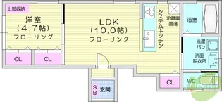 吉田アパート【1階】の間取り