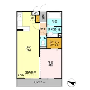 グランメール北鴻巣【1階】の間取り