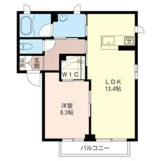 シャーメゾンK‘s【2階】の間取り