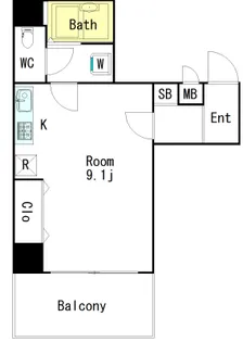 コモード寺山【3階】の間取り