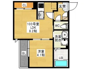 Grandtic 光南【1階】の間取り