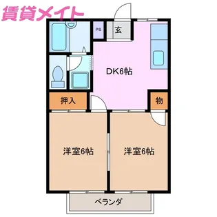 メルヘンプラザ【1階】の間取り