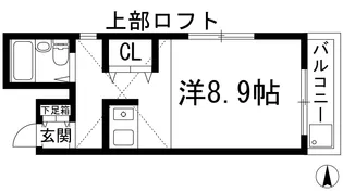 ハイツコメット【2階】の間取り