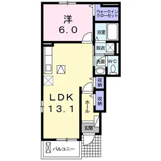 プレアヴェニュー【1階】の間取り