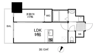 スワンズシティ神戸湊川2【12階】の間取り