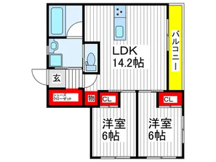 View新小平【3階】の間取り