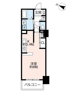 URアーベイン薬院大通駅前【12階】の間取り