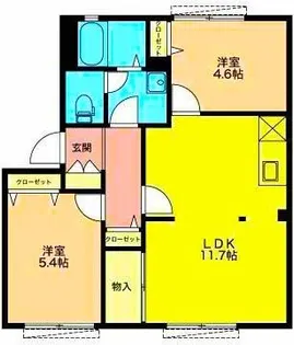 ディアス門池A【1階】の間取り