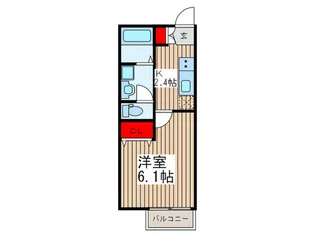 グランコート鳩ヶ谷【1階】の間取り