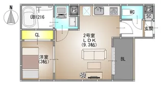 仮称)REGALEST 北方3【2階】の間取り