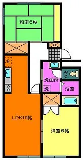 リバーサイド壱番館【2階】の間取り