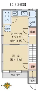 波多野荘【2階】の間取り