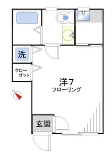 アミューズ北新宿【1階】の間取り