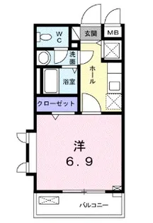 ラフィーネ初台【4階】の間取り