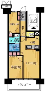 プラウド府中セントラル【8階】の間取り
