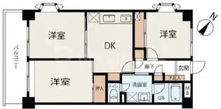 サントミグランドールマンション【5階】の間取り