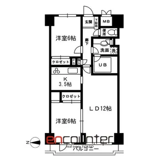 レジディア目白【6階】の間取り
