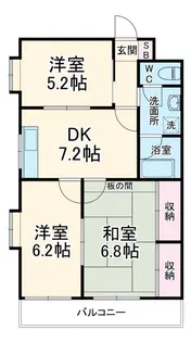 華寿美乃郷【2階】の間取り