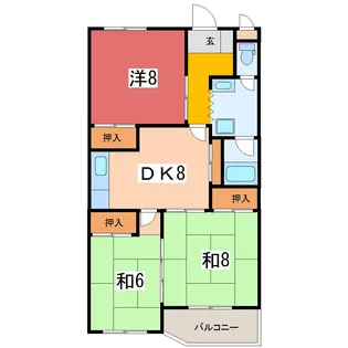 ハイムF【3階】の間取り