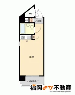 ロマネスク南薬院【3階】の間取り