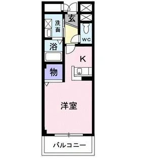 ホワイト ウッド【3階】の間取り