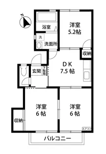 カミーリア7【2階】の間取り