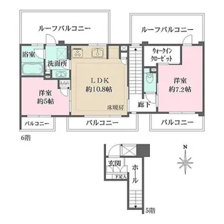 パークハウス桜台【6階】の間取り