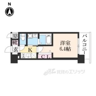 アクアプレイス京都西院2【2階】の間取り