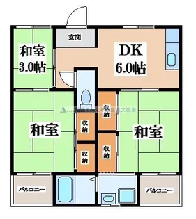 ビレッジハウス伏屋【4階】の間取り