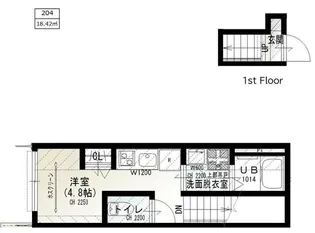 ソルナクレイシア荻窪IV【2階】の間取り