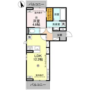 セレスティア野田II【2階】の間取り