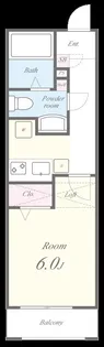 キャッスルシンラク【2階】の間取り
