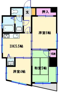 アーバンハイツ新倉【2階】の間取り