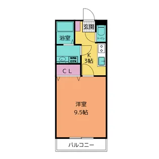 ROOF TREE 弐番館【2階】の間取り
