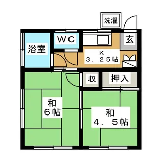 中村荘【2階】の間取り