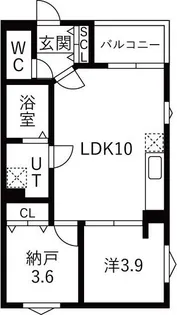 DEVELD西又兵ヱ【1階】の間取り