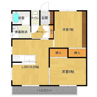 パークビュー【2階】の間取り
