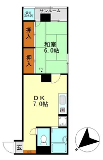 ハトバビル【3階】の間取り