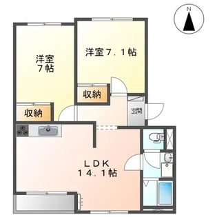 グランディアKS【1階】の間取り