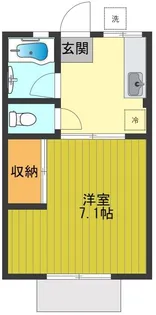 シティハイム ラ・フルール【1階】の間取り