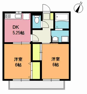 サニーハイツ志久【2階】の間取り