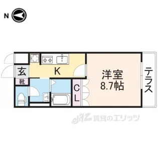 カモミール喜光【2階】の間取り