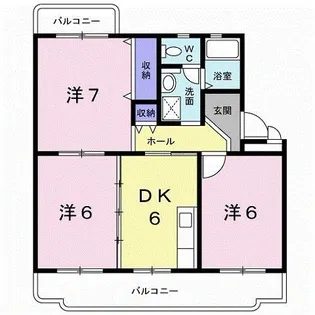 ソシア宮原【2階】の間取り
