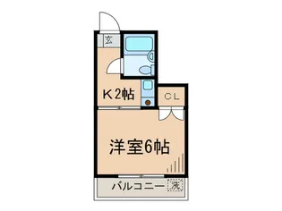 Kハイム【4階】の間取り